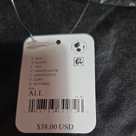 FP Movement Free People Quilted Puffer Pouch Green Glow Green Makeup Bag NEW - Picture 5 of 5